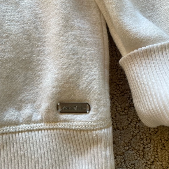 Mushroom patchwork white hoodie - Picture 5 of 16